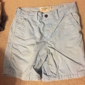 Abercrombie & Fitch baby blue preppy fit shorts